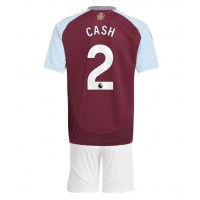 Aston Villa Matty Cash #2 Heimtrikotsatz Kinder 2024-25 Kurzarm (+ Kurze Hosen)